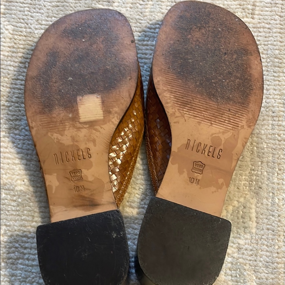 Nickels Brown Mules Classic Leather Design - Picture 5 of 6